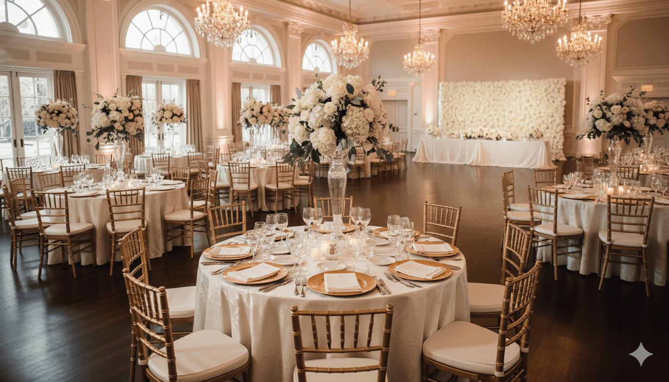 Elegant event setup by Pedicuresspedicu