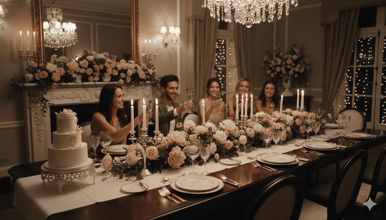 Elegant birthday setup by Pedicuresspedicu